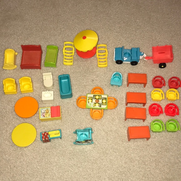 Fisher-Price Other - Vintage Fisher-Price Furniture and Car